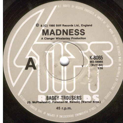 Madness – Baggy Trousers (VG+/Generic) – 7", AU 1980 - Image 4