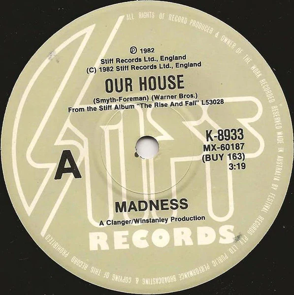 Madness – Our House (VG+/VG+) – 7", AU 1983 - Image 3