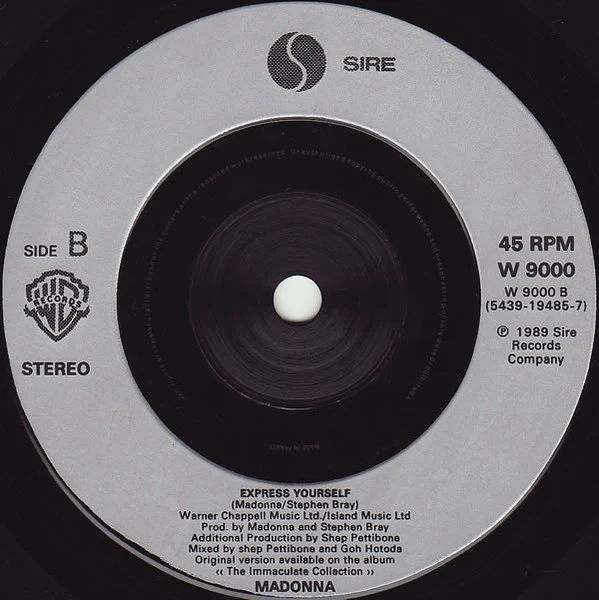 Madonna – Justify My Love (VG+/VG+) – 7", UK 1990 - Image 3