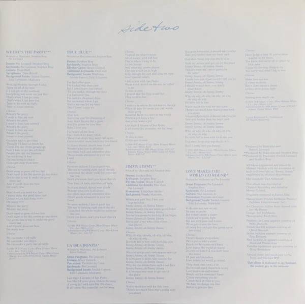 Madonna – True Blue (VG+/VG) – LP, AU 1986 - Image 5