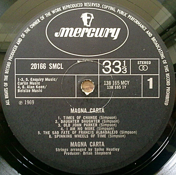 Magna Carta – Magna Carta (VG/VG+) – LP, UK 1969 - Image 3