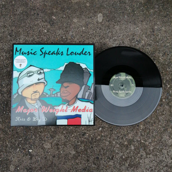 Major Weight Media – Music Speaks Louder (E/E) – 12", EU 2020 - Image 2