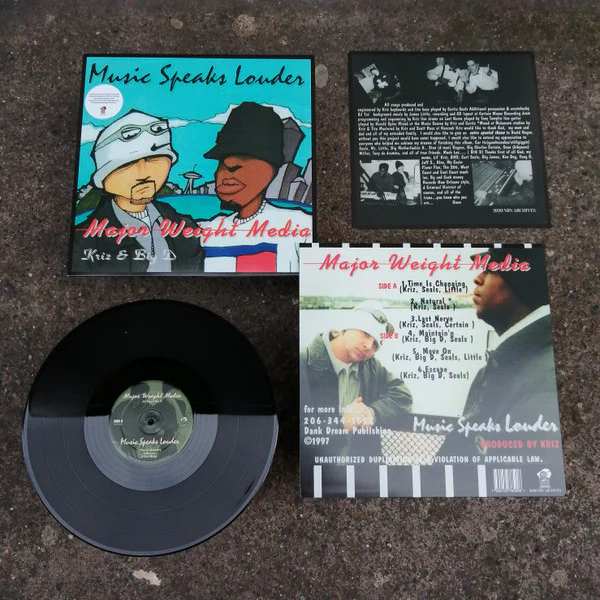 Major Weight Media – Music Speaks Louder (E/E) – 12", EU 2020 - Image 3