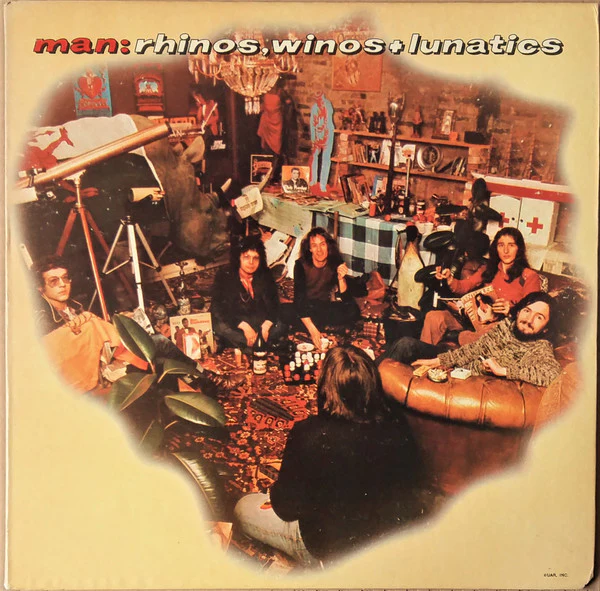Man – Rhinos, Winos, And Lunatics (VG+/VG) – LP, US 1974