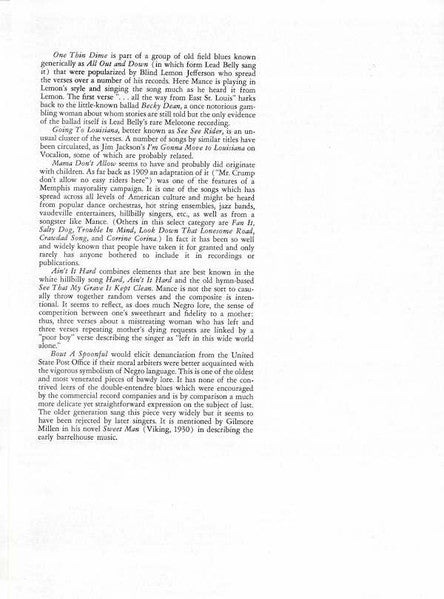 Mance Lipscomb – Texas Sharecropper And Songster (VG/G+) – LP, US - Image 9