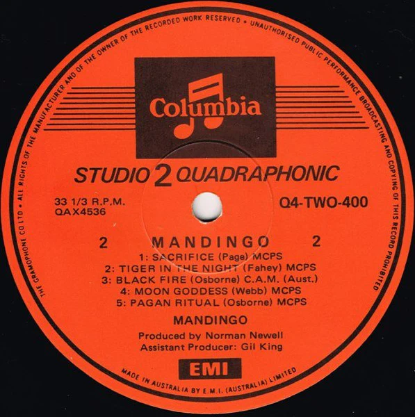 Mandingo – The Primeval Rhythm Of Life (VG+/VG+) – LP, AU 1973 - Image 4