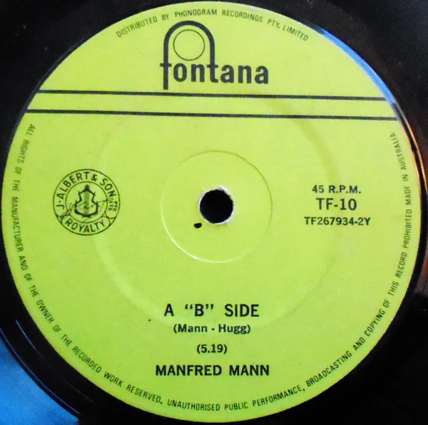 Manfred Mann – Ragamuffin Man (VG+/Generic) – 7", AU 1969 - Image 2