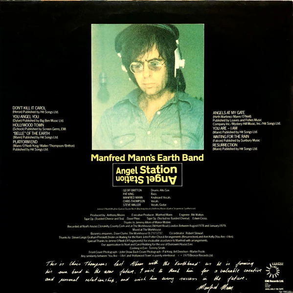 Manfred Mann's Earth Band – Angel Station (VG+/VG+) – LP, UK 1979 - Image 2