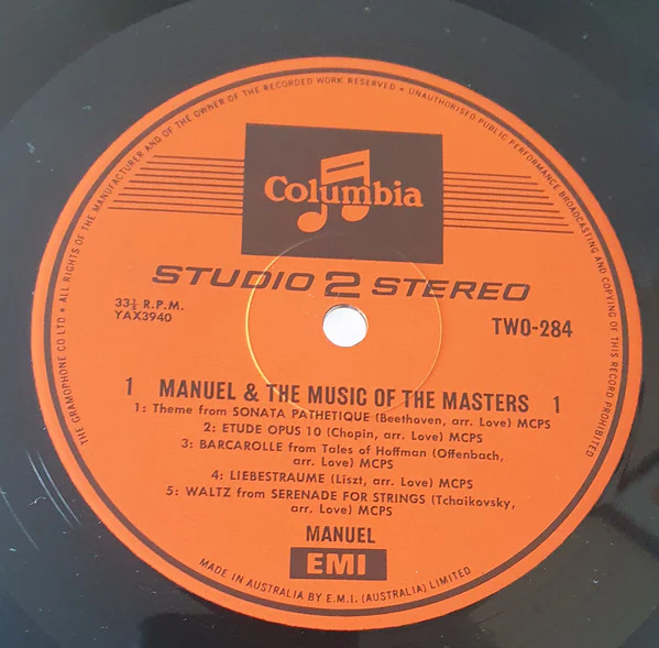 Manuel And His Music Of The Mountains – Manuel And The Music Of The Masters (E/E) – LP, AU - Image 3