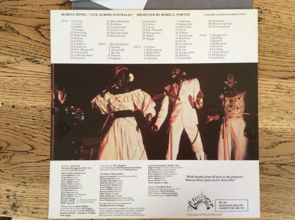 Marcia Hines – Live Across Australia (VG/VG) – 2xLP, AU 1978 - Image 10