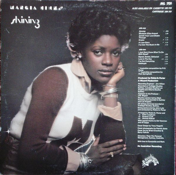 Marcia Hines – Shining (VG+/VG+) – LP, AU 1976 - Image 2