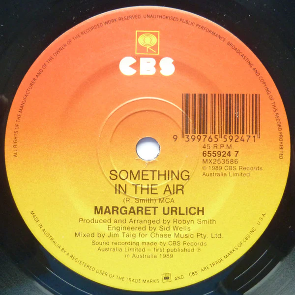 Margaret Urlich – Only My Heart Calling (E/VG+) – 7", AU 1990 - Image 4