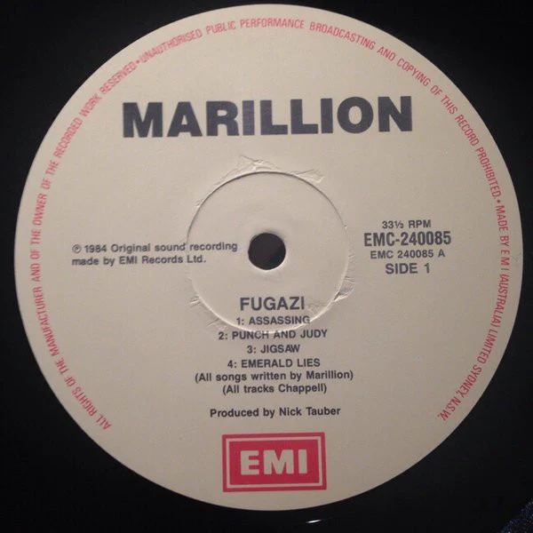 Marillion – Fugazi (VG+/E) – LP, AU 1984 - Image 4