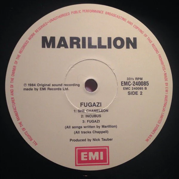 Marillion – Fugazi (VG+/E) – LP, AU 1984 - Image 5