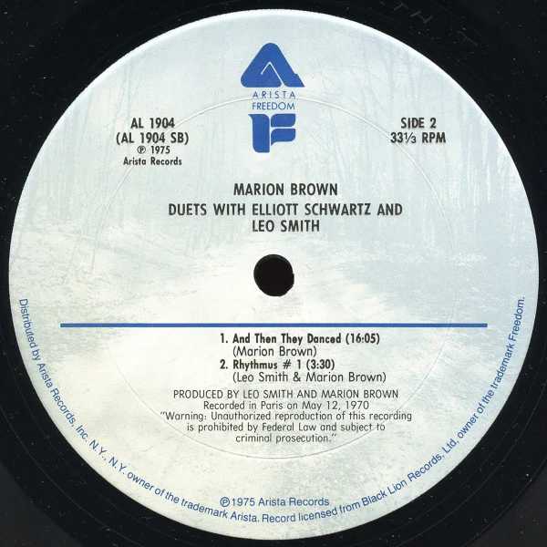 Marion Brown, Elliott Schwartz, Wadada Leo Smith – Duets (VG+/VG+) – 2xLP, US 1975 - Image 6