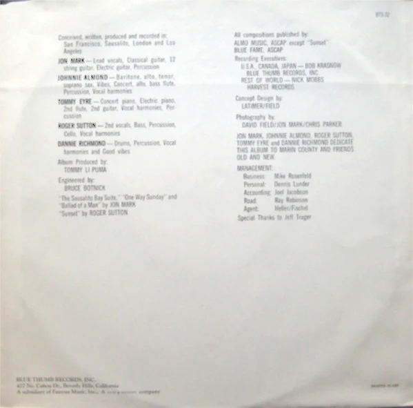 Mark-Almond – Mark-Almond II (VG+/VG) – LP, US 1971 - Image 7