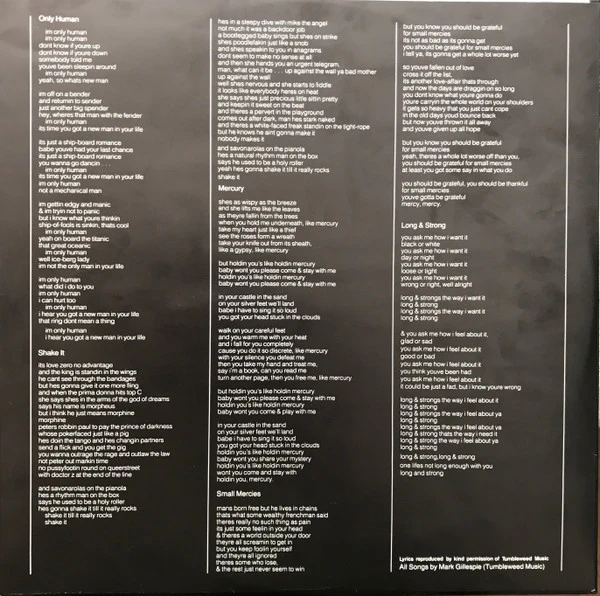 Mark Gillespie – Only Human (E/VG+) – LP, AU 1980 - Image 5