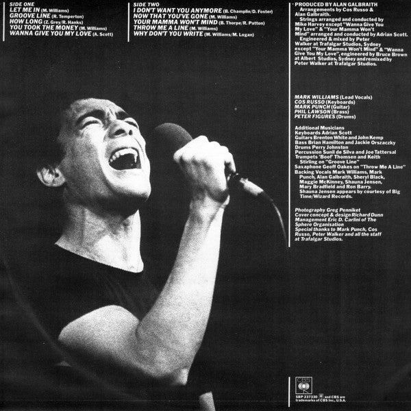 Mark Williams – Life After Dark (VG+/VG+) – LP, AU 1979 - Image 4