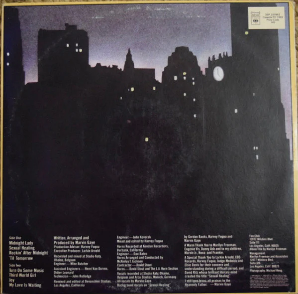 Marvin Gaye – Midnight Love (VG/VG+) – LP, AU 1982 - Image 2