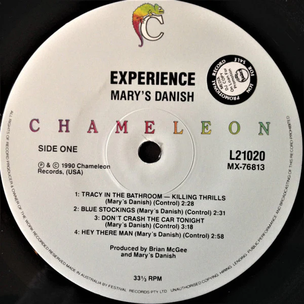 Mary's Danish – Experience (Live + Foxey Lady) (NM/VG+) – LP, AU 1990 - Image 5