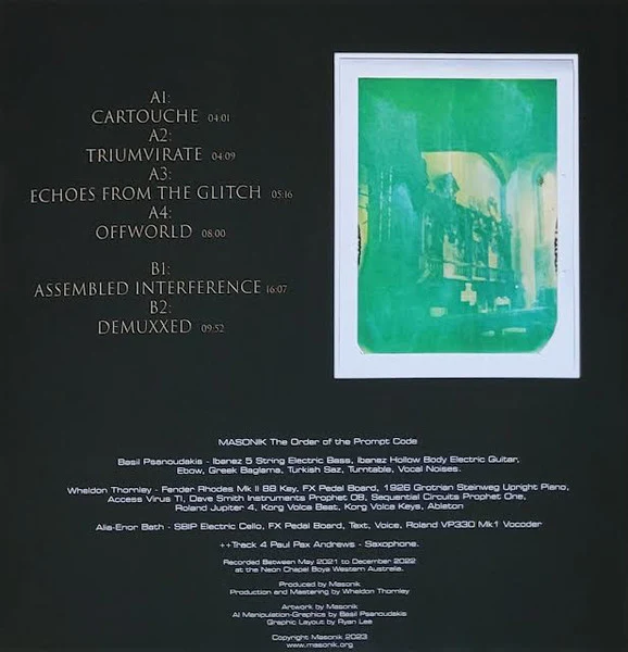 Masonik – Assembled Interference (VG+/VG+) – LP, AU 2023 - Image 2