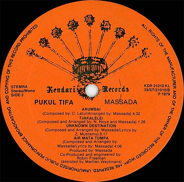 Massada – Pukul Tifa (E/VG+) – LP, NL 1979 - Image 4