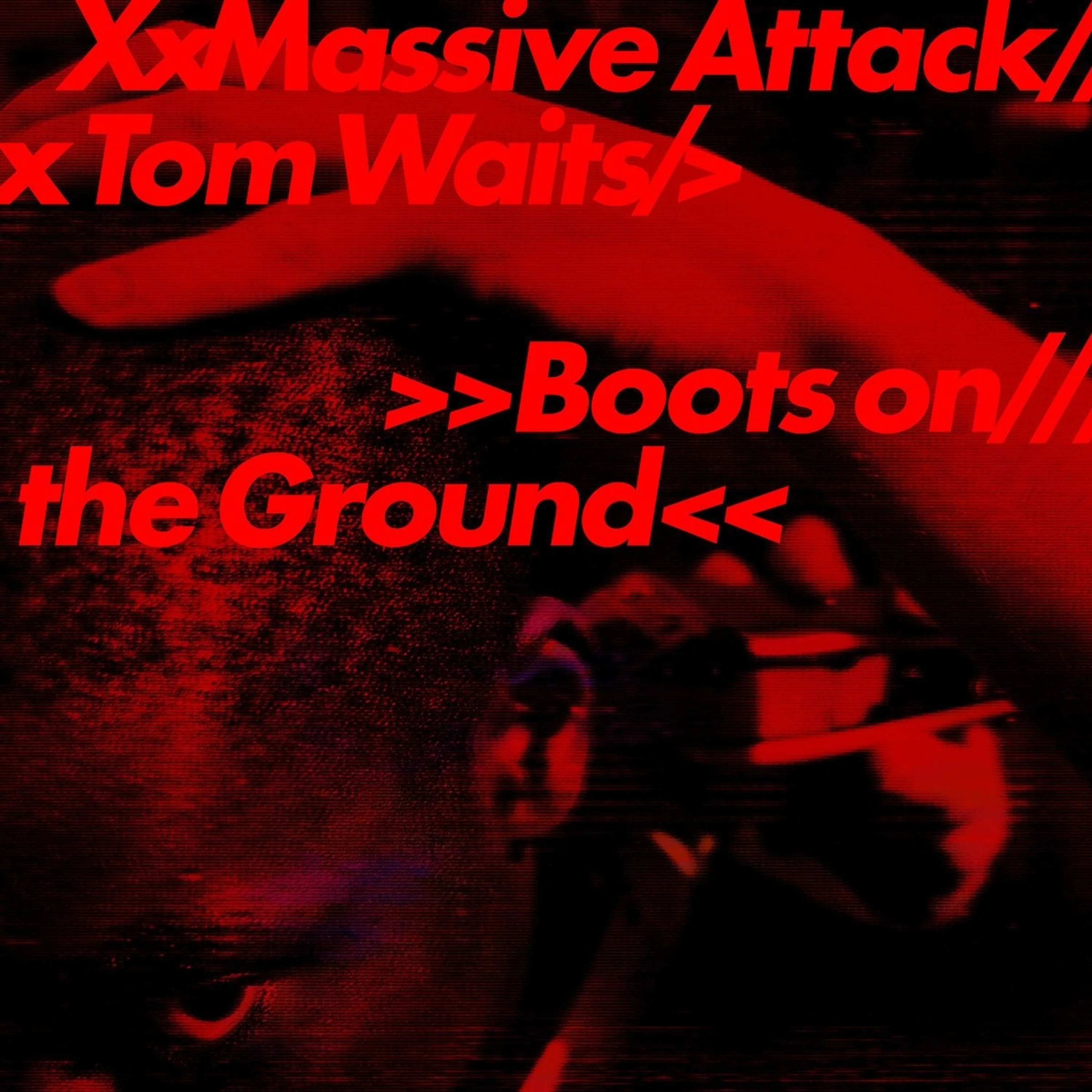 Massive Attack & Tom Waits – Boots on the Ground (12", Random Red, White and Blue vinyl)