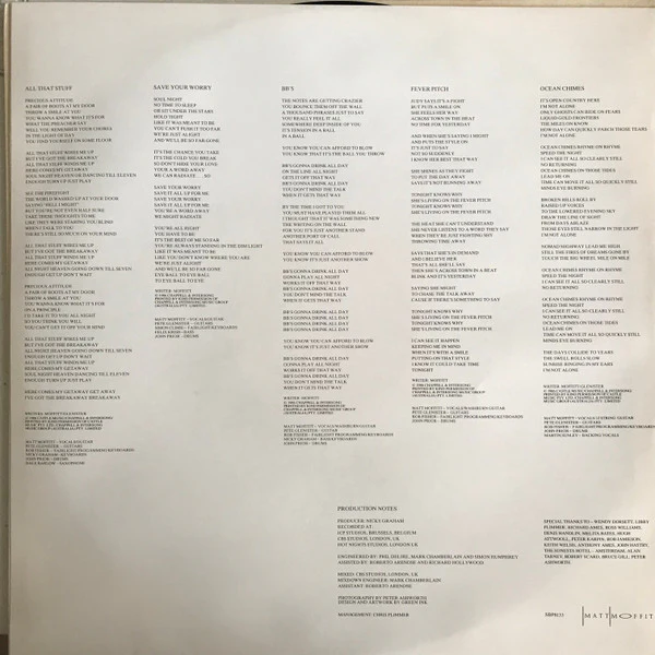 Matt Moffitt – As Little As A Look (VG+/VG+) – LP, AU 1986 - Image 3