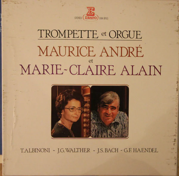 Maurice André, Marie-Claire Alain – Trompette Et Orgue (E/VG+) – 3xLP, FR 1977