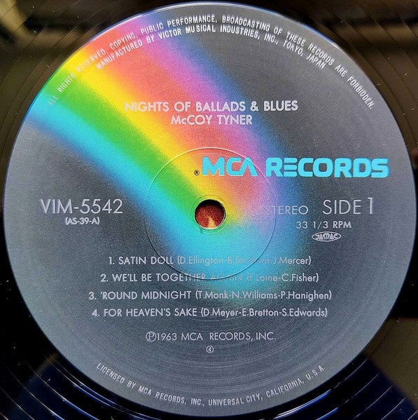 McCoy Tyner – Nights Of Ballads & Blues (VG+/E) – LP, JP 1979, No OBI - Image 4