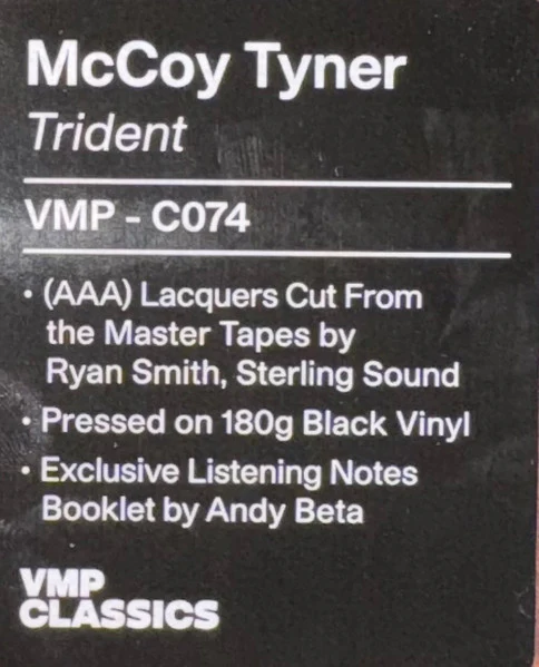 McCoy Tyner – Trident (VG+/E) – LP, US 2023 - Image 7