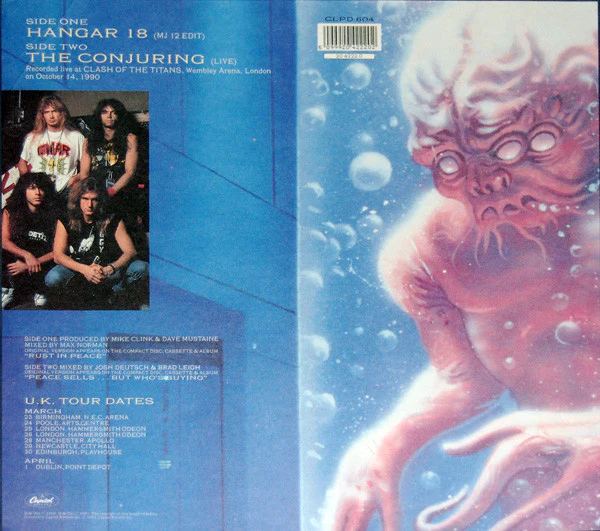 Megadeth – Hangar 18 (VG+/VG+) – 7", UK 1991 - Image 3