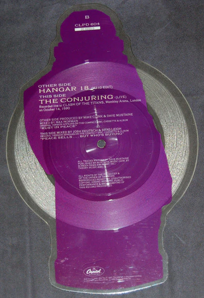 Megadeth – Hangar 18 (VG+/VG+) – 7", UK 1991 - Image 5