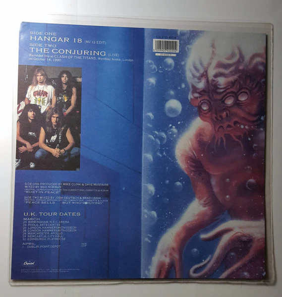 Megadeth – Hangar 18 (VG+/VG+) – 7", UK 1991 - Image 7