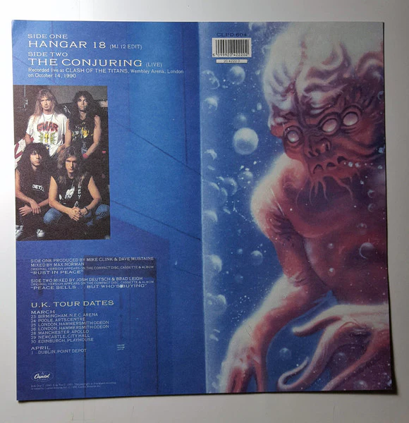 Megadeth – Hangar 18 (VG+/VG+) – 7", UK 1991 - Image 9