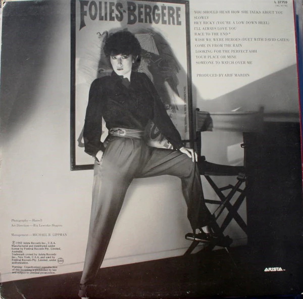 Melissa Manchester – Hey Ricky (VG+/VG+) – LP, AU 1982 - Image 2