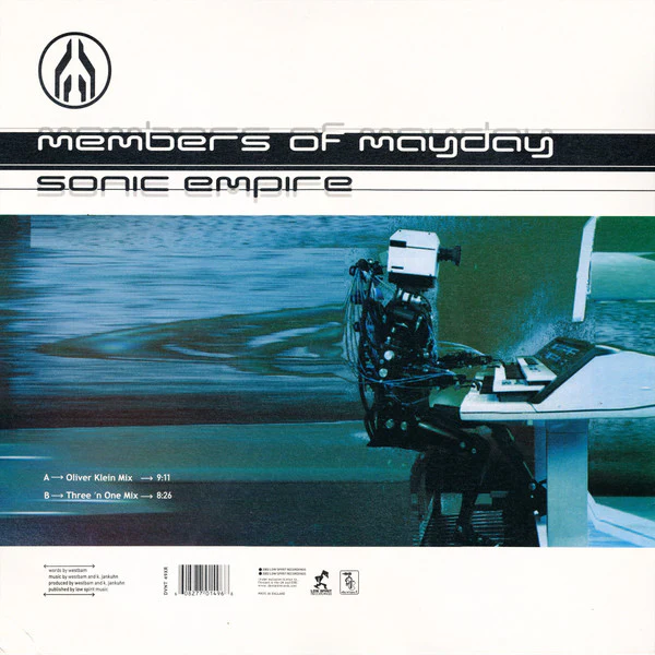 Members Of Mayday – Sonic Empire (VG+/VG+) – 12", UK 2002 - Image 2