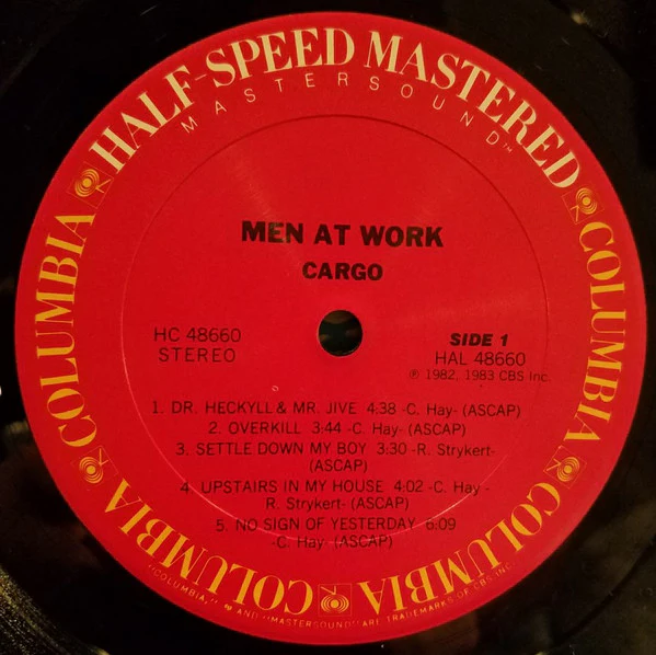 Men At Work – Cargo (M/E) – LP, US 1983 - Image 3
