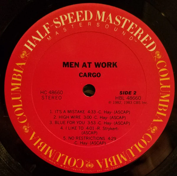 Men At Work – Cargo (M/E) – LP, US 1983 - Image 4