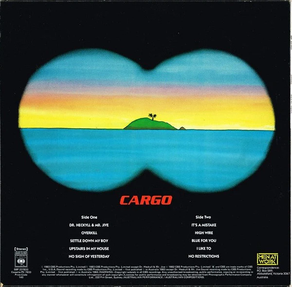 Men At Work – Cargo (VG+/VG+) – LP, AU 1983 - Image 2