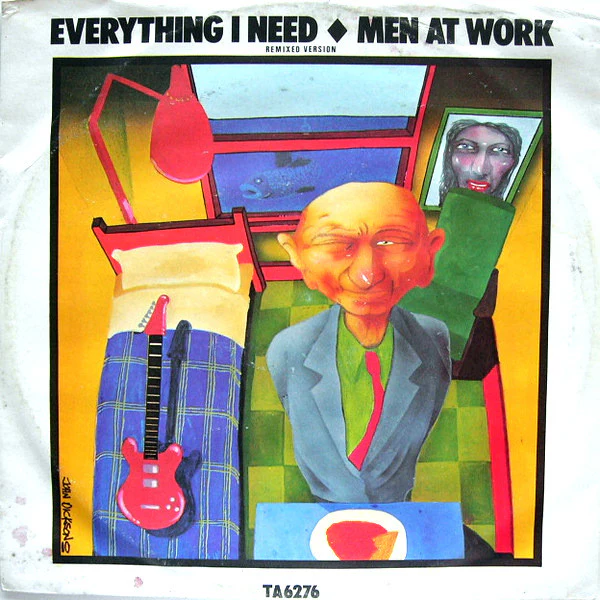 Men At Work – Everything I Need (Remixed Version) (VG/VG) – 12", UK 1985