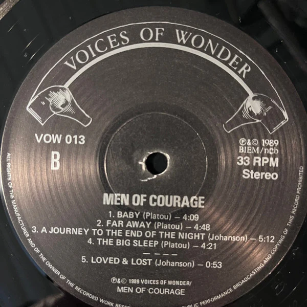 Men Of Courage – Men Of Courage (VG+/VG+) – LP, NO 1989 - Image 5