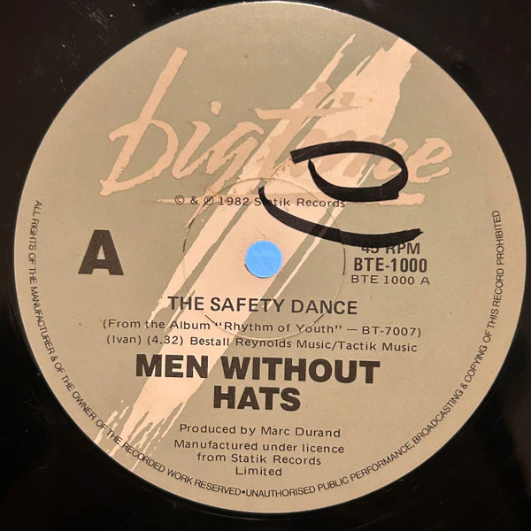 Men Without Hats – The Safety Dance (VG/VG) – 12", AU 1982 - Image 2