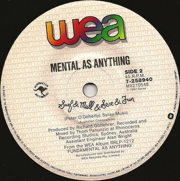 Mental As Anything – Date With Destiny (VG+/E) – 7", AU 1984 - Image 5