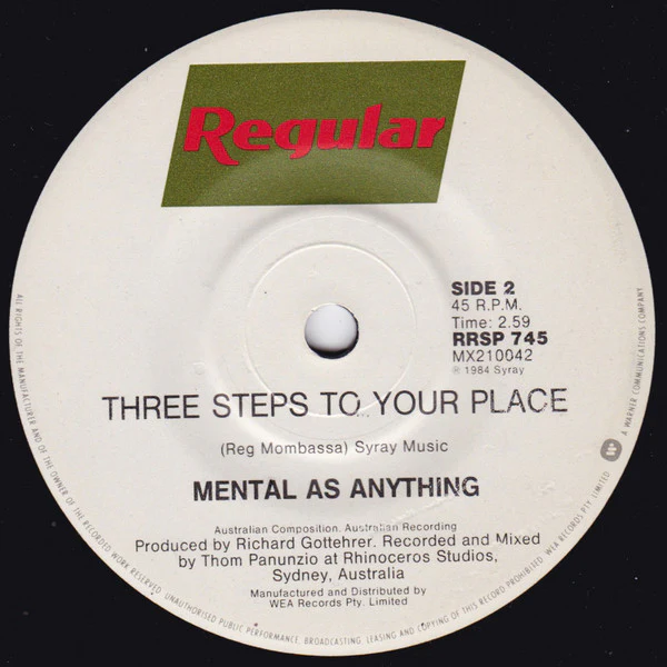 Mental As Anything – You're So Strong (VG+/Generic) – 7", AU 1984 - Image 2