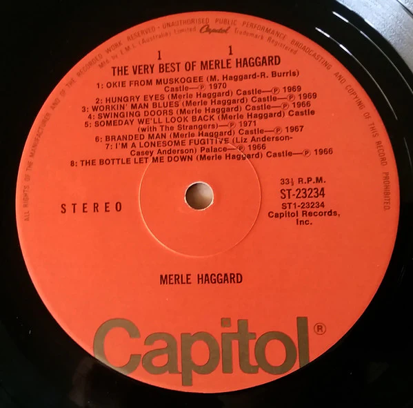 Merle Haggard – The Very Best of Merle Haggard (VG+/VG+) – LP, AU - Image 3