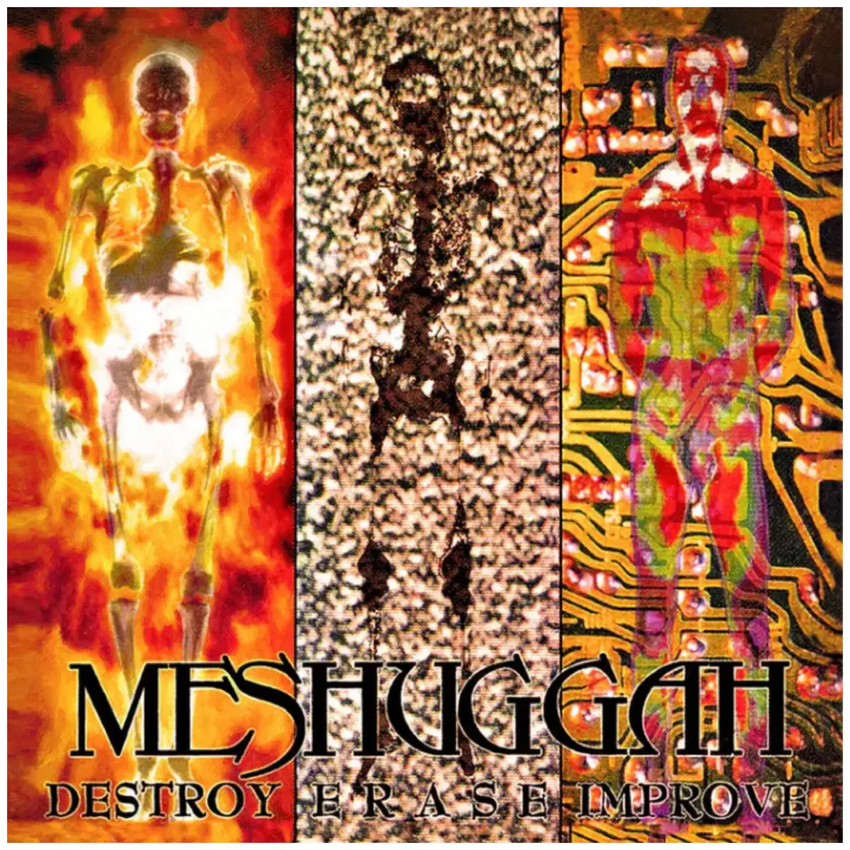 Meshuggah – Destroy Erase Improve (2xLP, 30th Anniversary Edition, Grey/Black/White Marbled Vinyl)
