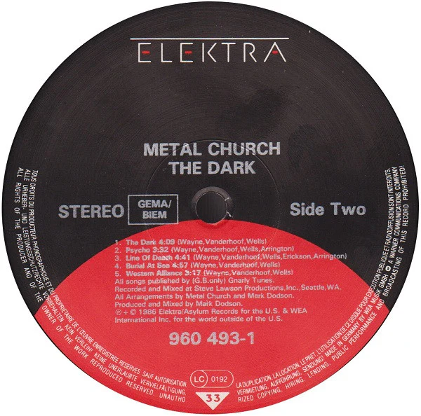 Metal Church – The Dark (VG/VG) – LP, EU 1986 - Image 4