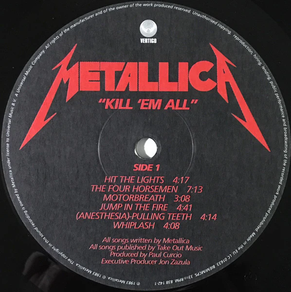 Metallica – Kill 'Em All (VG/VG) – LP, EU 2001 - Image 3