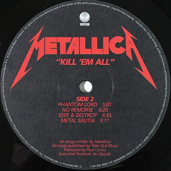 Metallica – Kill 'Em All (VG/VG) – LP, EU 2001 - Image 4